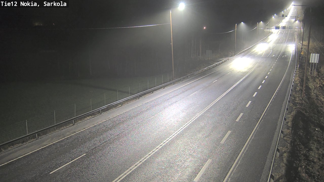 Weather Camera Image Road 12 Nokia, Sarkola, Nokia, Pirkanmaa