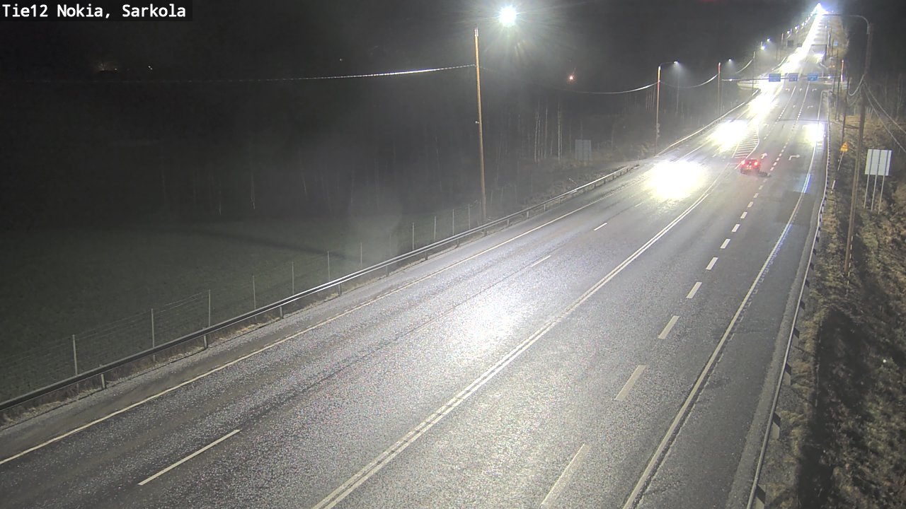 Weather Camera Image Road 12 Nokia, Sarkola, Nokia, Pirkanmaa