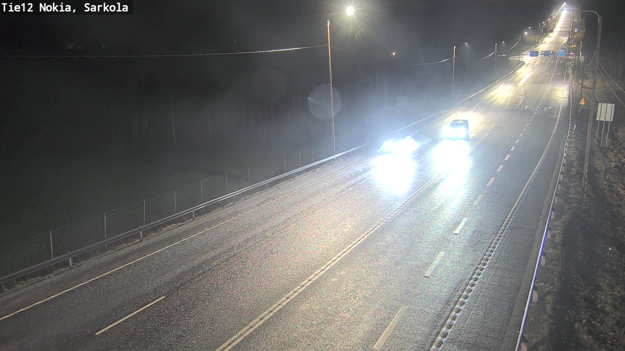 Weather Camera Image Road 12 Nokia, Sarkola, Nokia, Pirkanmaa