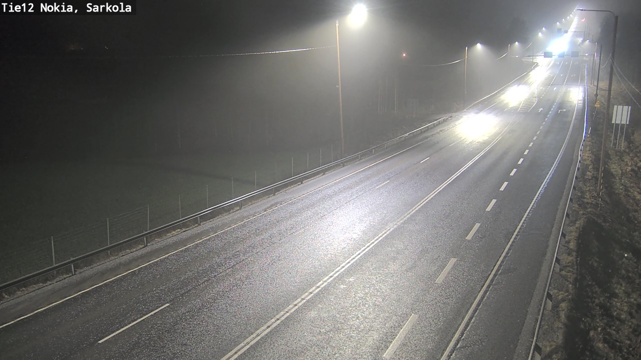 Weather Camera Image Road 12 Nokia, Sarkola, Nokia, Pirkanmaa