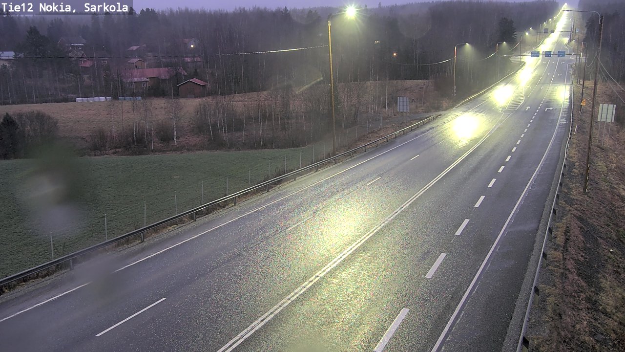 Weather Camera Image Road 12 Nokia, Sarkola, Nokia, Pirkanmaa