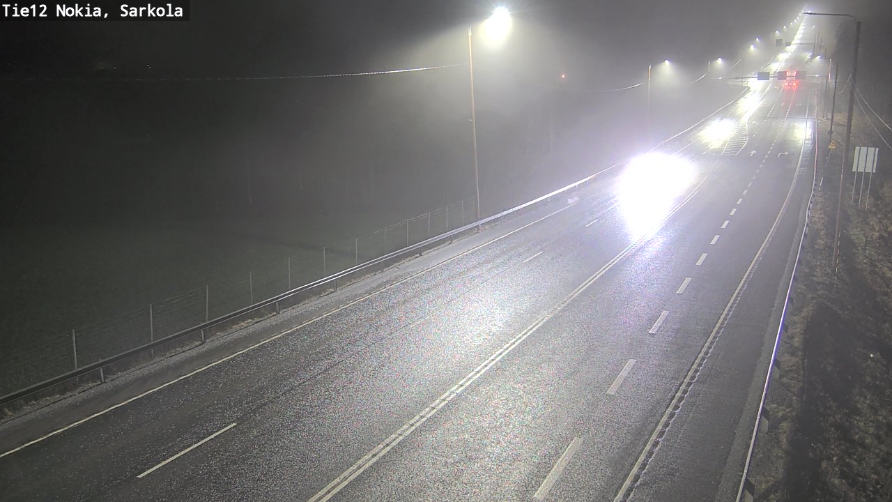 Weather Camera Image Road 12 Nokia, Sarkola, Nokia, Pirkanmaa