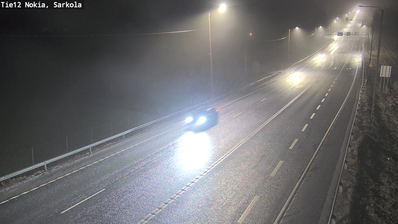 Weather Camera Image Road 12 Nokia, Sarkola, Nokia, Pirkanmaa