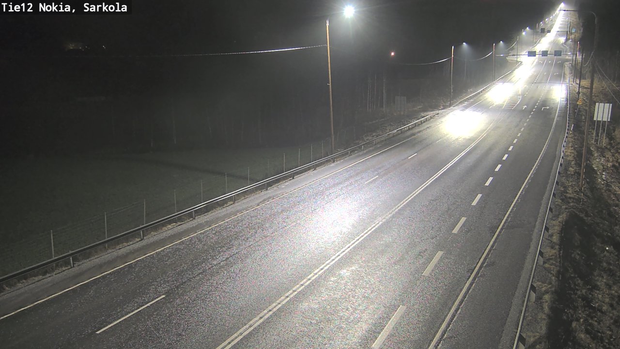 Weather Camera Image Road 12 Nokia, Sarkola, Nokia, Pirkanmaa