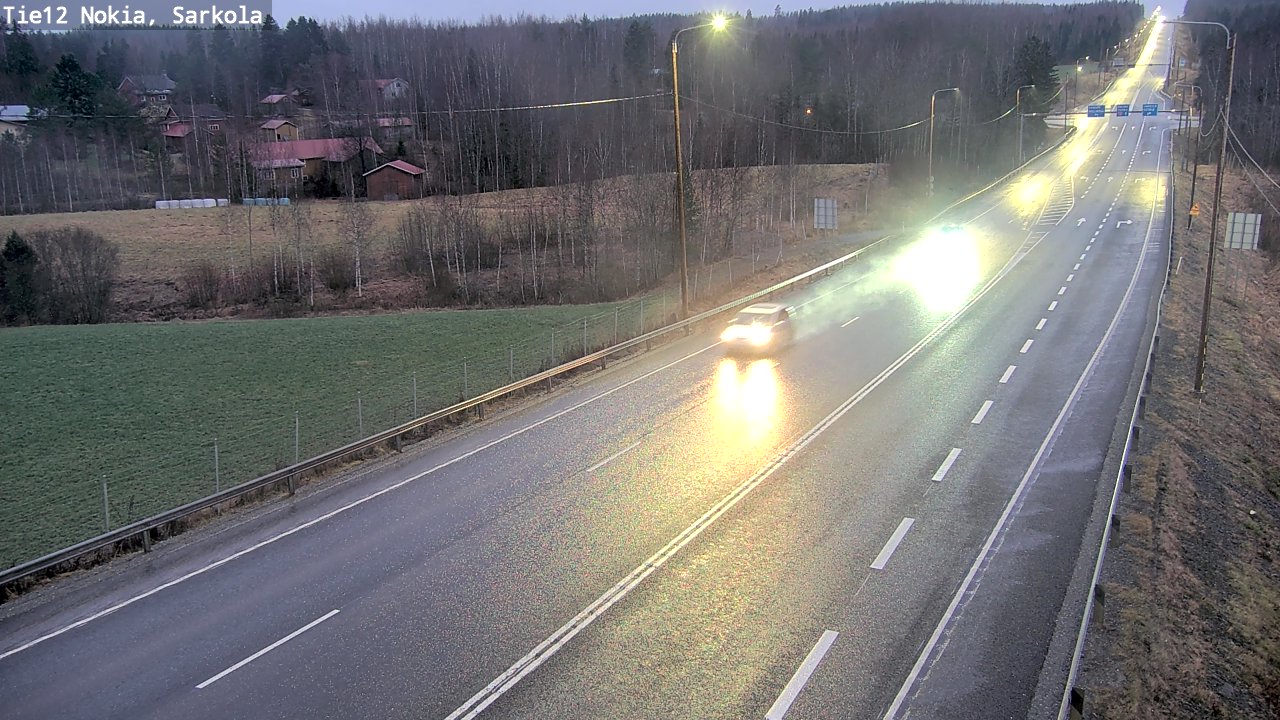 Weather Camera Image Väg 12 Nokia, Sarkola, Nokia, Pirkanmaa