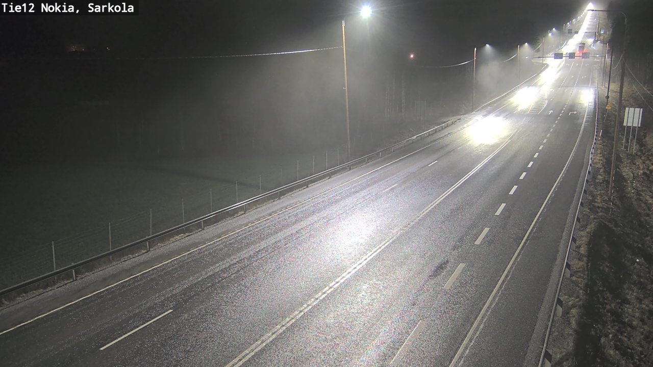 Weather Camera Image Road 12 Nokia, Sarkola, Nokia, Pirkanmaa