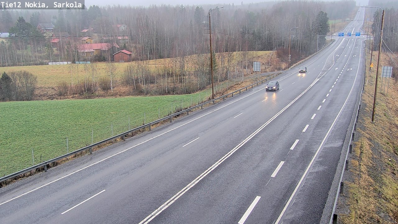 Weather Camera Image Road 12 Nokia, Sarkola, Nokia, Pirkanmaa