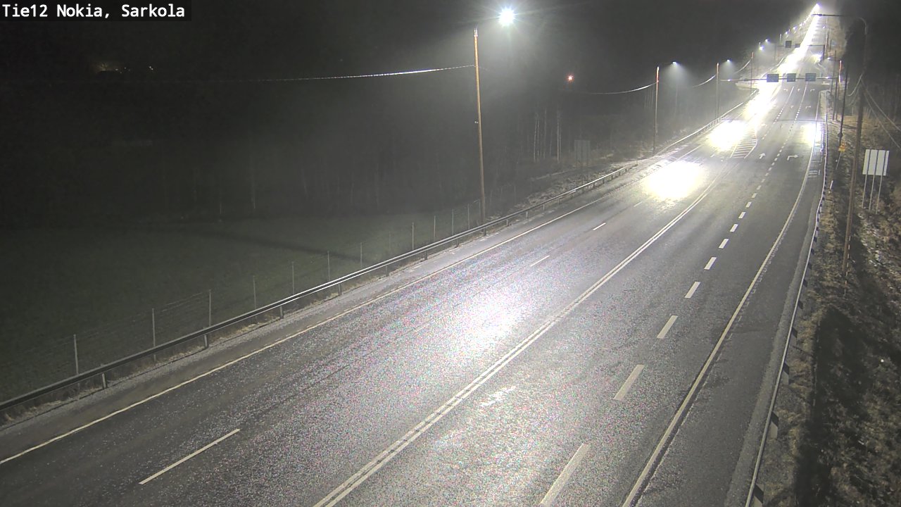 Weather Camera Image Road 12 Nokia, Sarkola, Nokia, Pirkanmaa