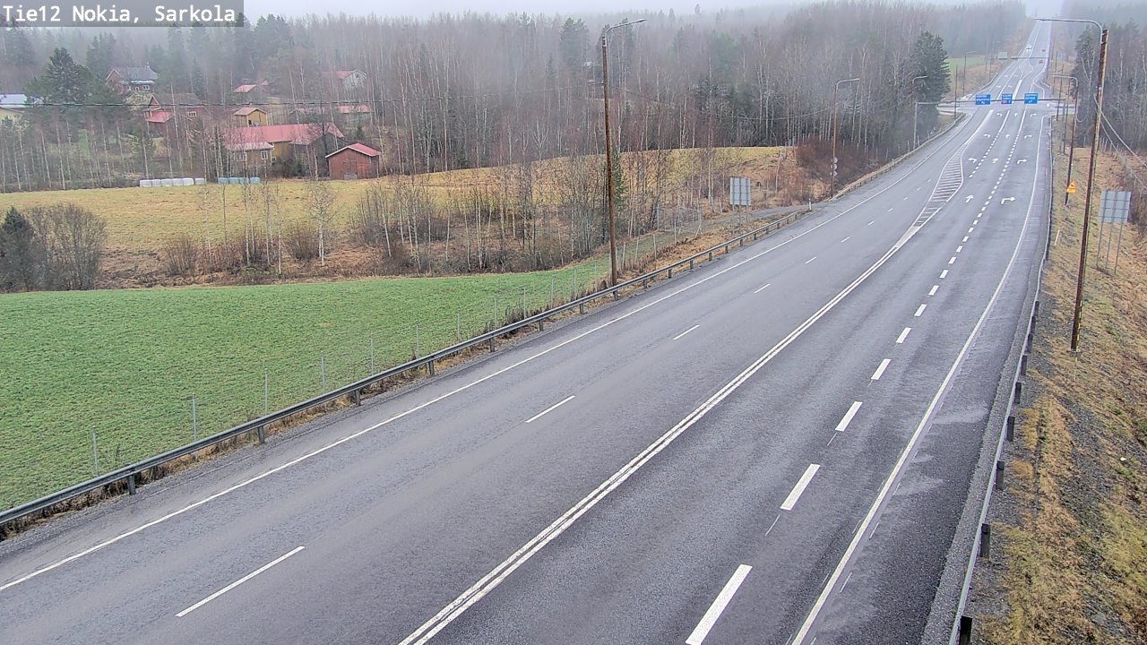 Weather Camera Image Road 12 Nokia, Sarkola, Nokia, Pirkanmaa