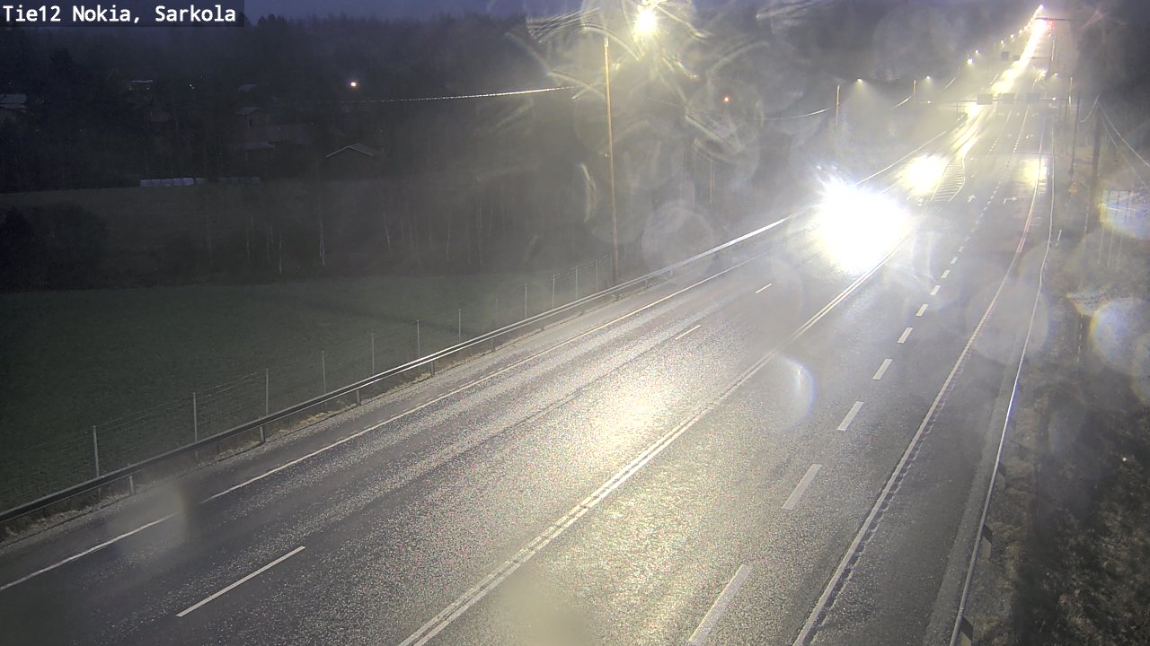 Weather Camera Image Road 12 Nokia, Sarkola, Nokia, Pirkanmaa