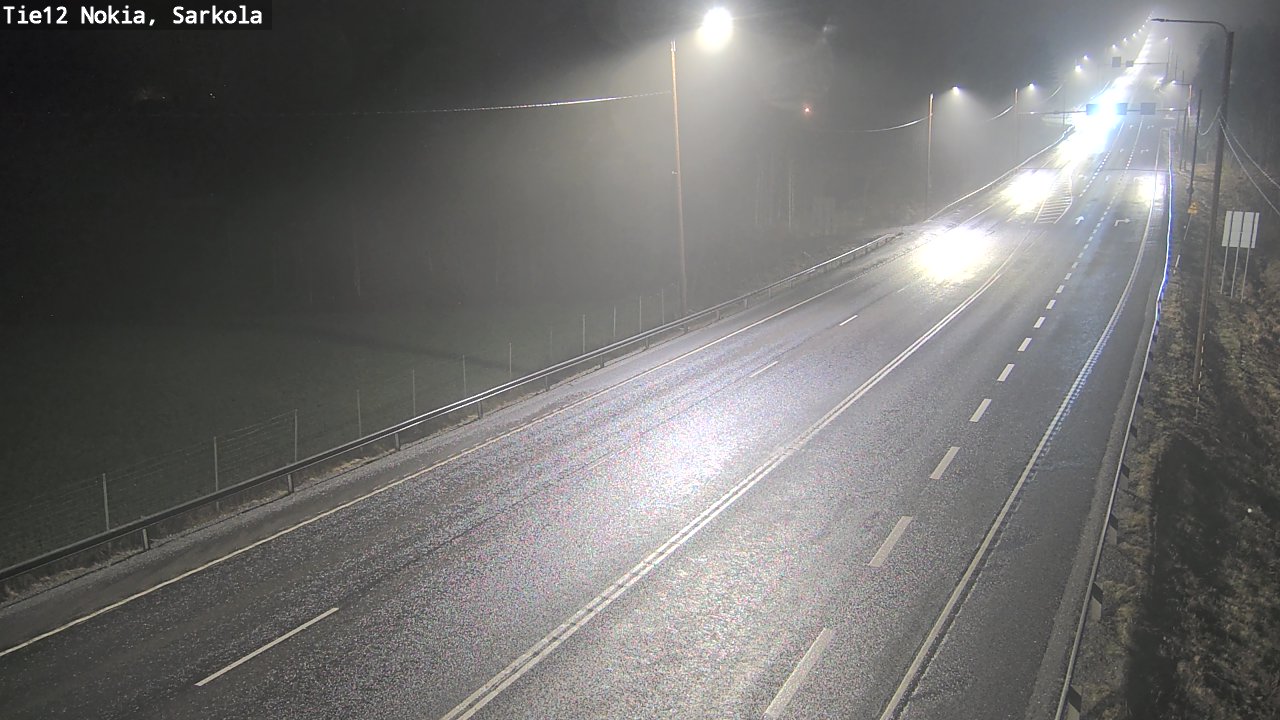 Weather Camera Image Road 12 Nokia, Sarkola, Nokia, Pirkanmaa