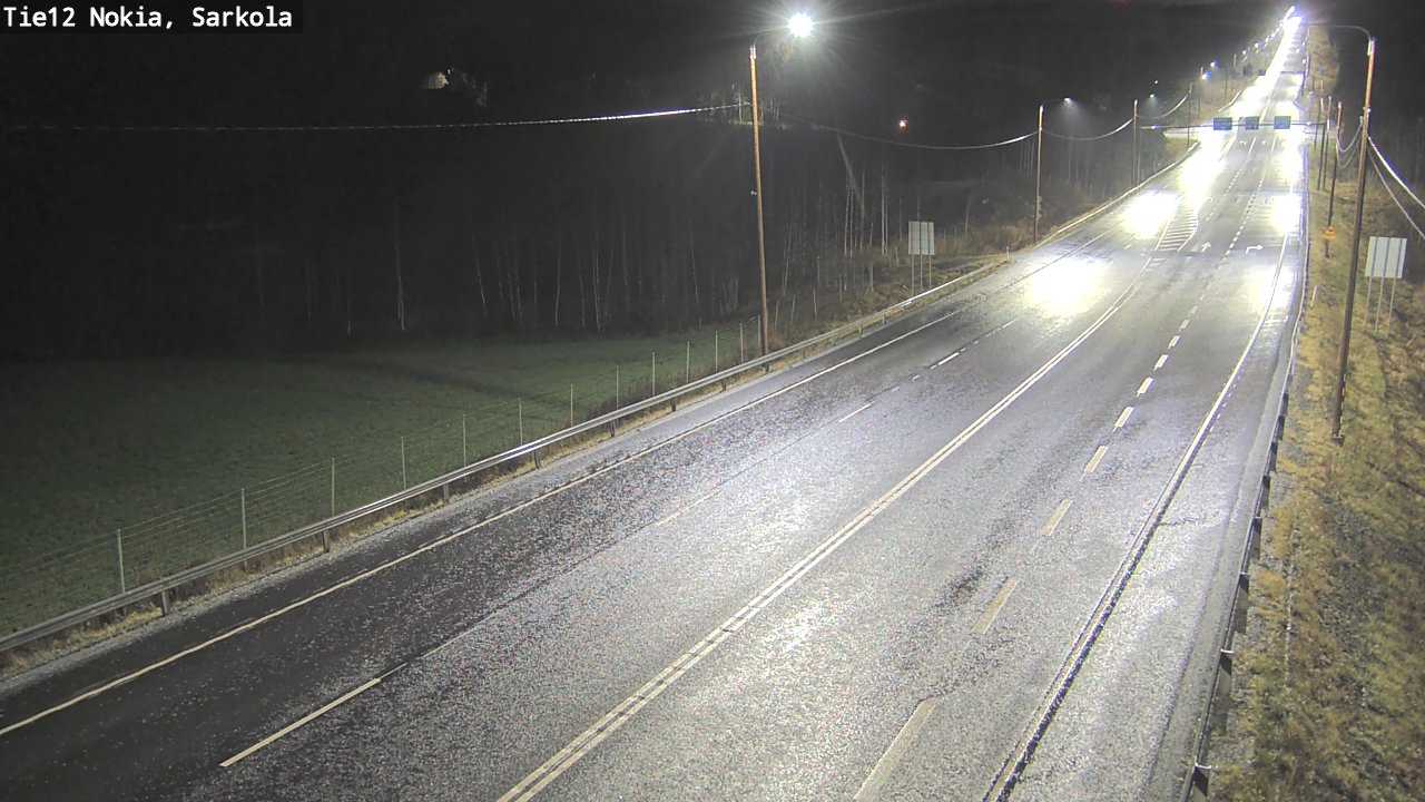 Weather Camera Image Road 12 Nokia, Sarkola, Nokia, Pirkanmaa