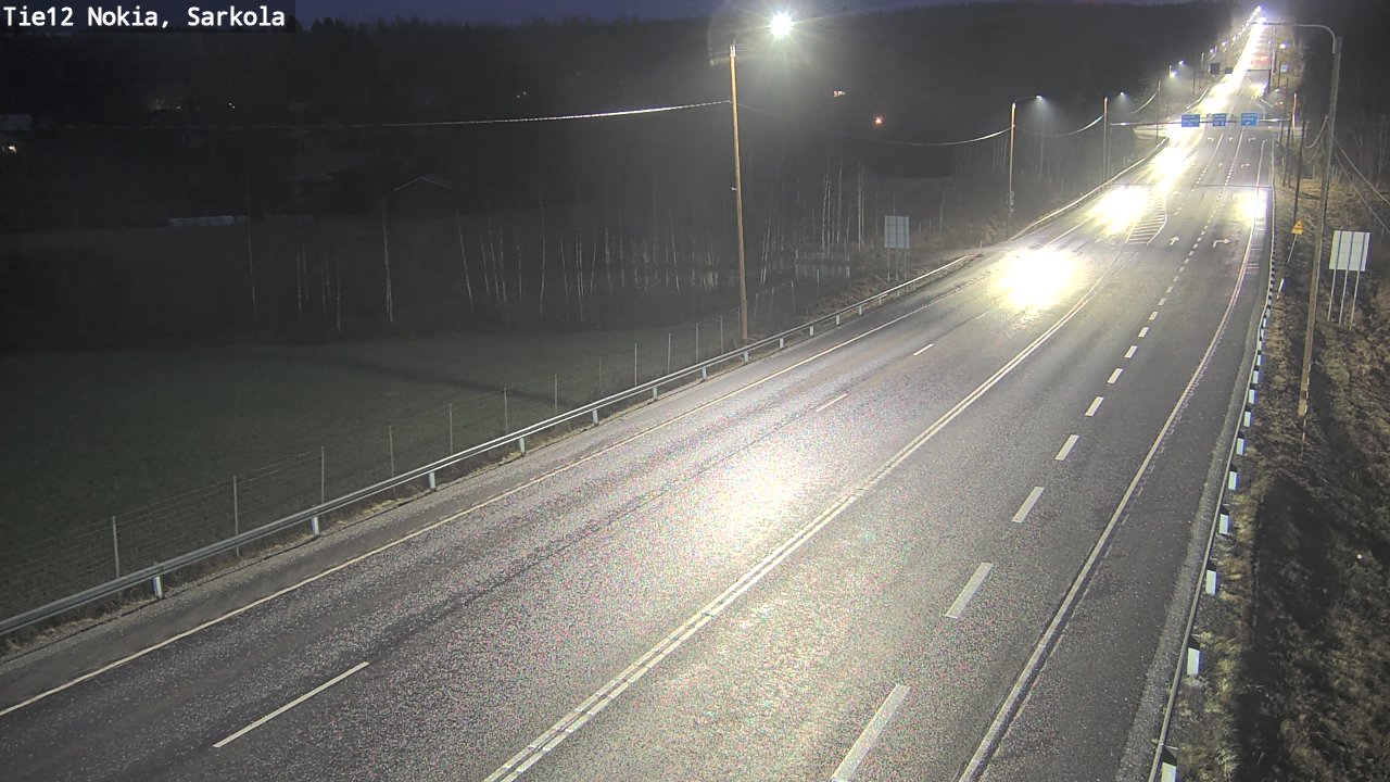 Weather Camera Image Väg 12 Nokia, Sarkola, Nokia, Pirkanmaa