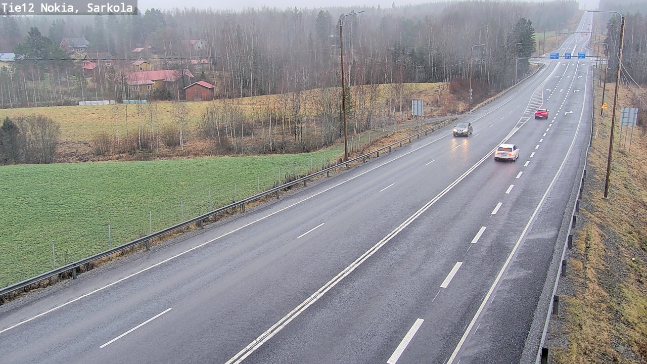 Weather Camera Image Road 12 Nokia, Sarkola, Nokia, Pirkanmaa