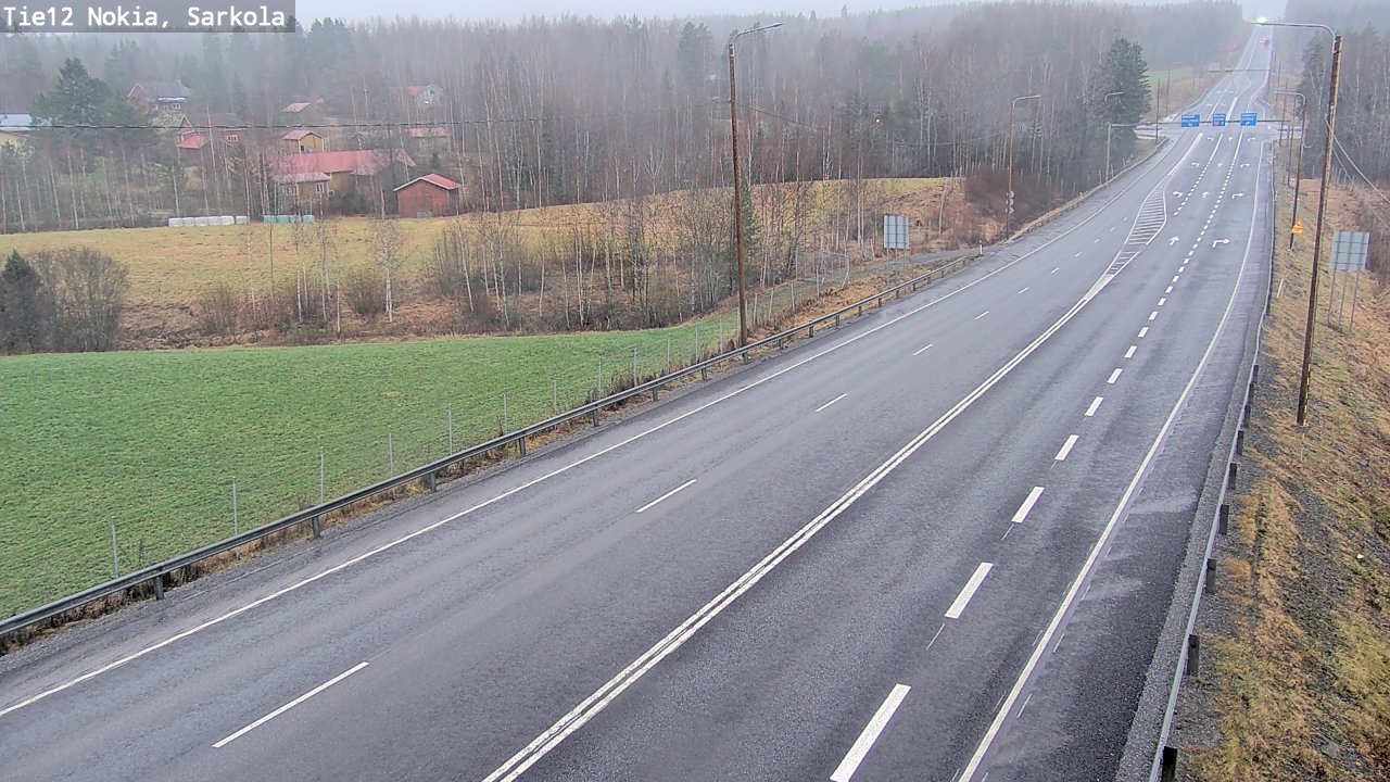 Weather Camera Image Road 12 Nokia, Sarkola, Nokia, Pirkanmaa