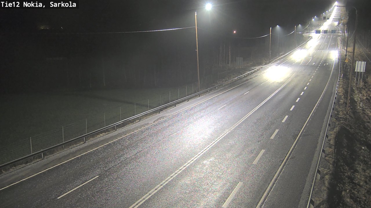 Weather Camera Image Road 12 Nokia, Sarkola, Nokia, Pirkanmaa