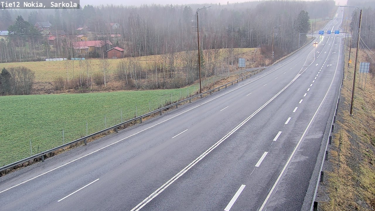 Weather Camera Image Road 12 Nokia, Sarkola, Nokia, Pirkanmaa