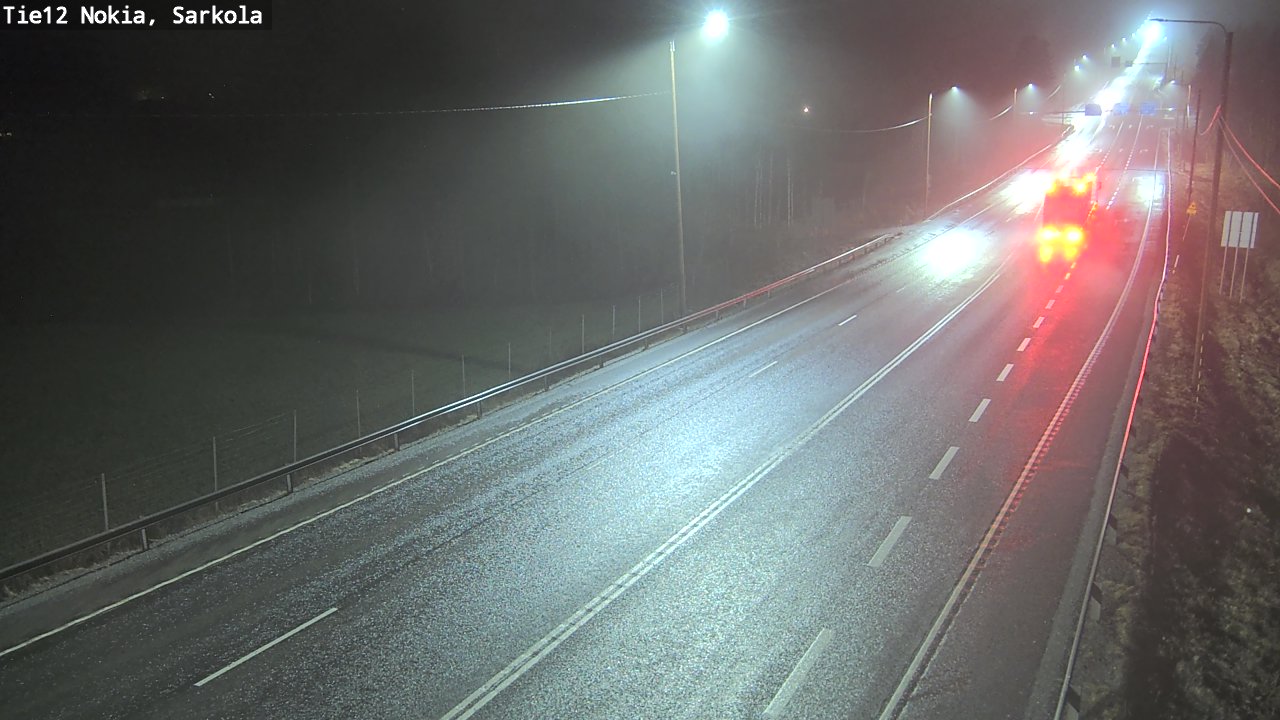 Weather Camera Image Road 12 Nokia, Sarkola, Nokia, Pirkanmaa