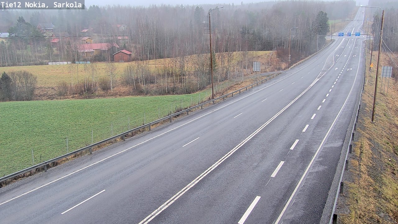 Weather Camera Image Road 12 Nokia, Sarkola, Nokia, Pirkanmaa