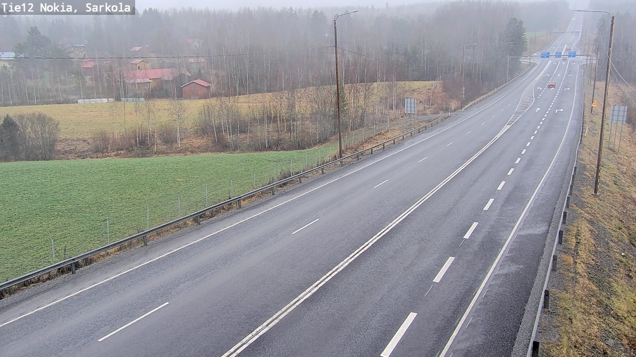 Weather Camera Image Road 12 Nokia, Sarkola, Nokia, Pirkanmaa