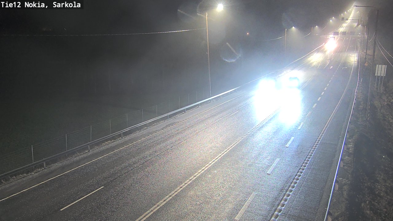 Weather Camera Image Road 12 Nokia, Sarkola, Nokia, Pirkanmaa