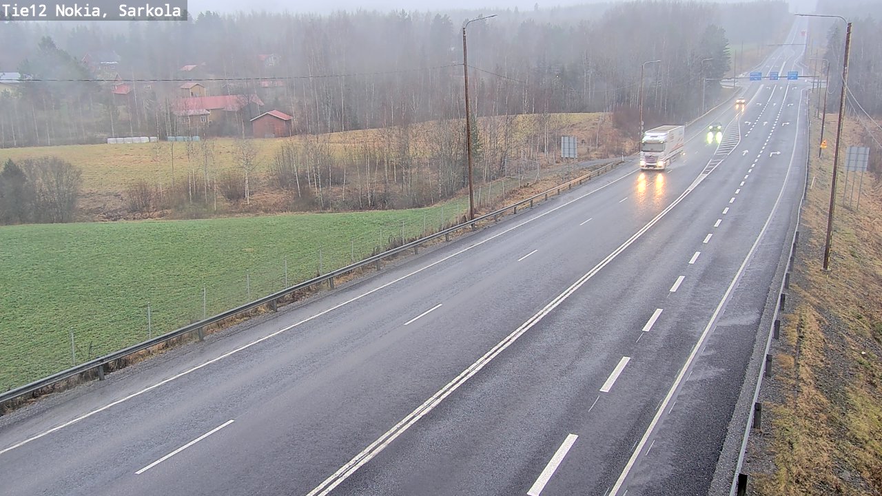 Weather Camera Image Road 12 Nokia, Sarkola, Nokia, Pirkanmaa