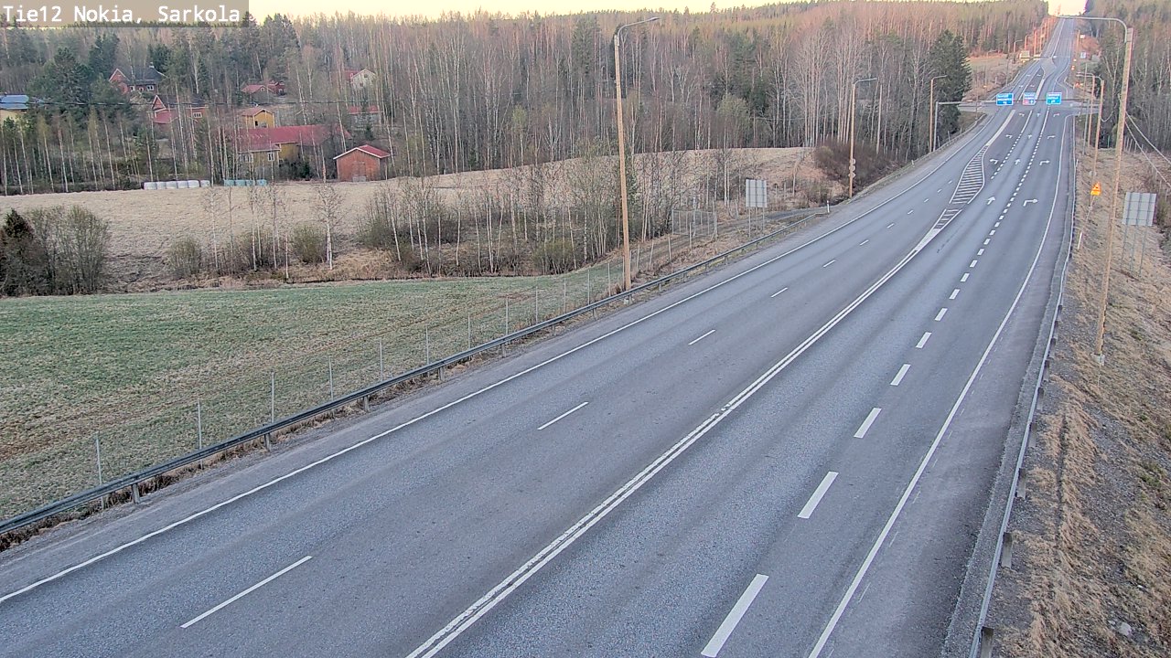Weather Camera Image Road 12 Nokia, Sarkola, Nokia, Pirkanmaa