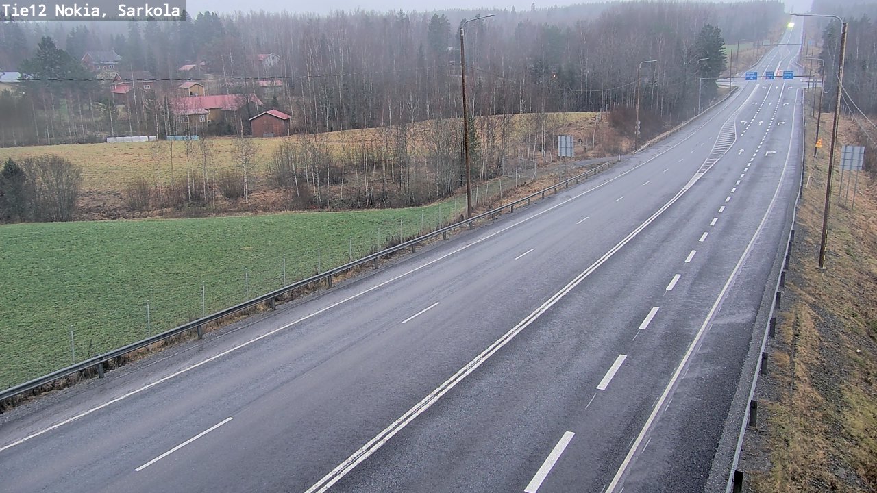Weather Camera Image Väg 12 Nokia, Sarkola, Nokia, Pirkanmaa