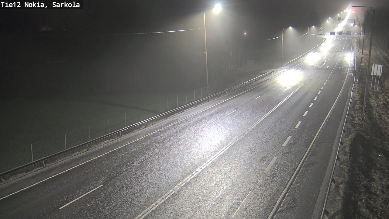 Weather Camera Image Road 12 Nokia, Sarkola, Nokia, Pirkanmaa