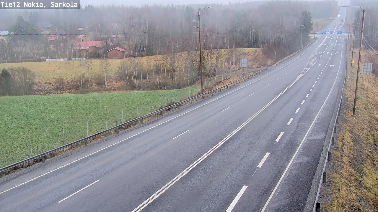 Weather Camera Image Road 12 Nokia, Sarkola, Nokia, Pirkanmaa