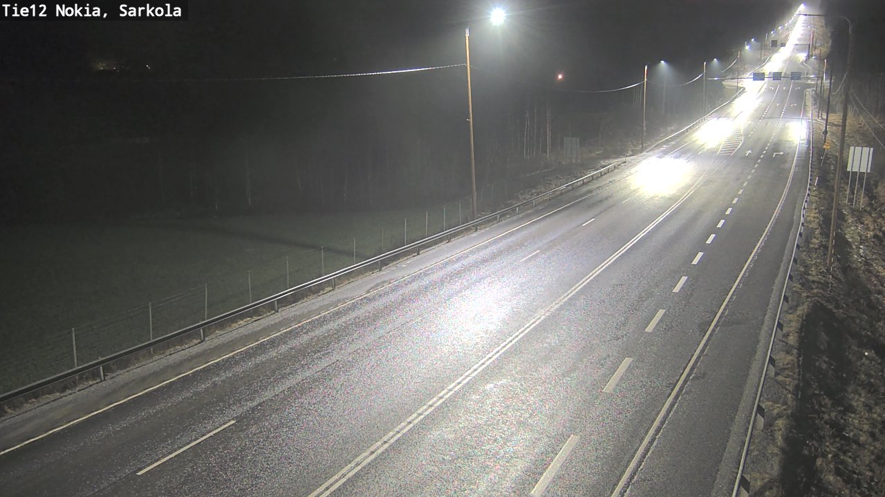 Weather Camera Image Road 12 Nokia, Sarkola, Nokia, Pirkanmaa