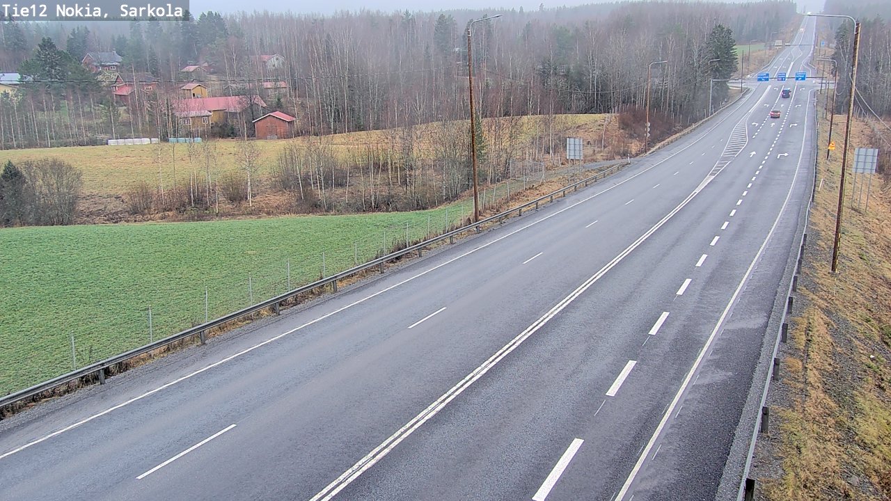 Weather Camera Image Road 12 Nokia, Sarkola, Nokia, Pirkanmaa