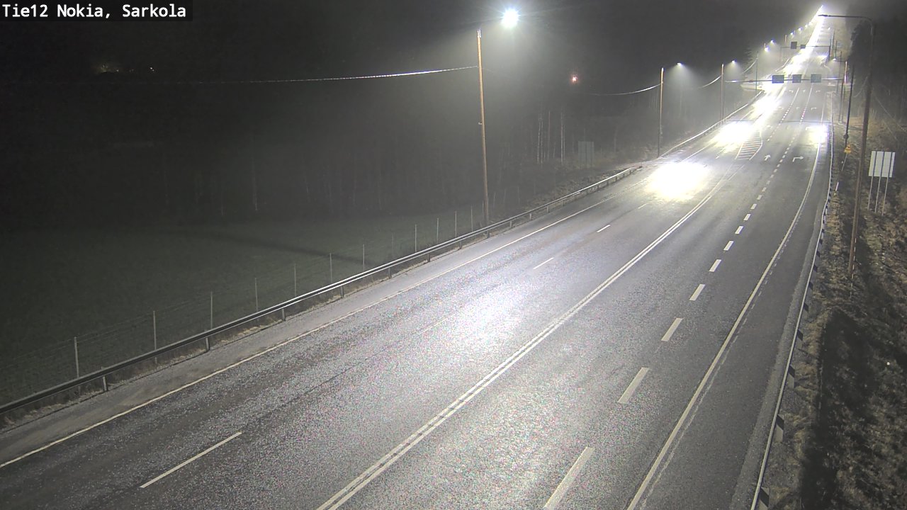 Weather Camera Image Road 12 Nokia, Sarkola, Nokia, Pirkanmaa