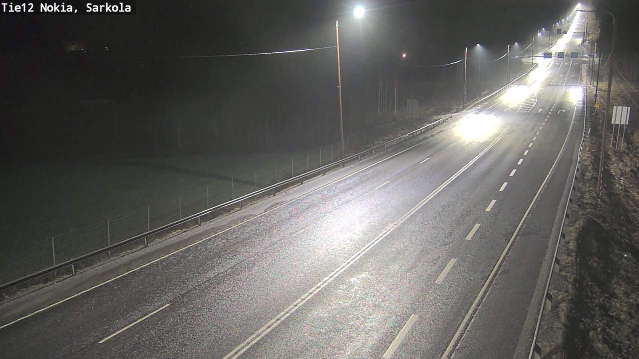 Weather Camera Image Road 12 Nokia, Sarkola, Nokia, Pirkanmaa