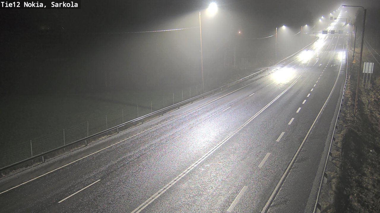 Weather Camera Image Road 12 Nokia, Sarkola, Nokia, Pirkanmaa