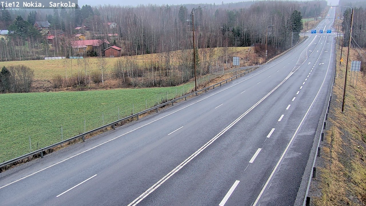 Weather Camera Image Väg 12 Nokia, Sarkola, Nokia, Pirkanmaa