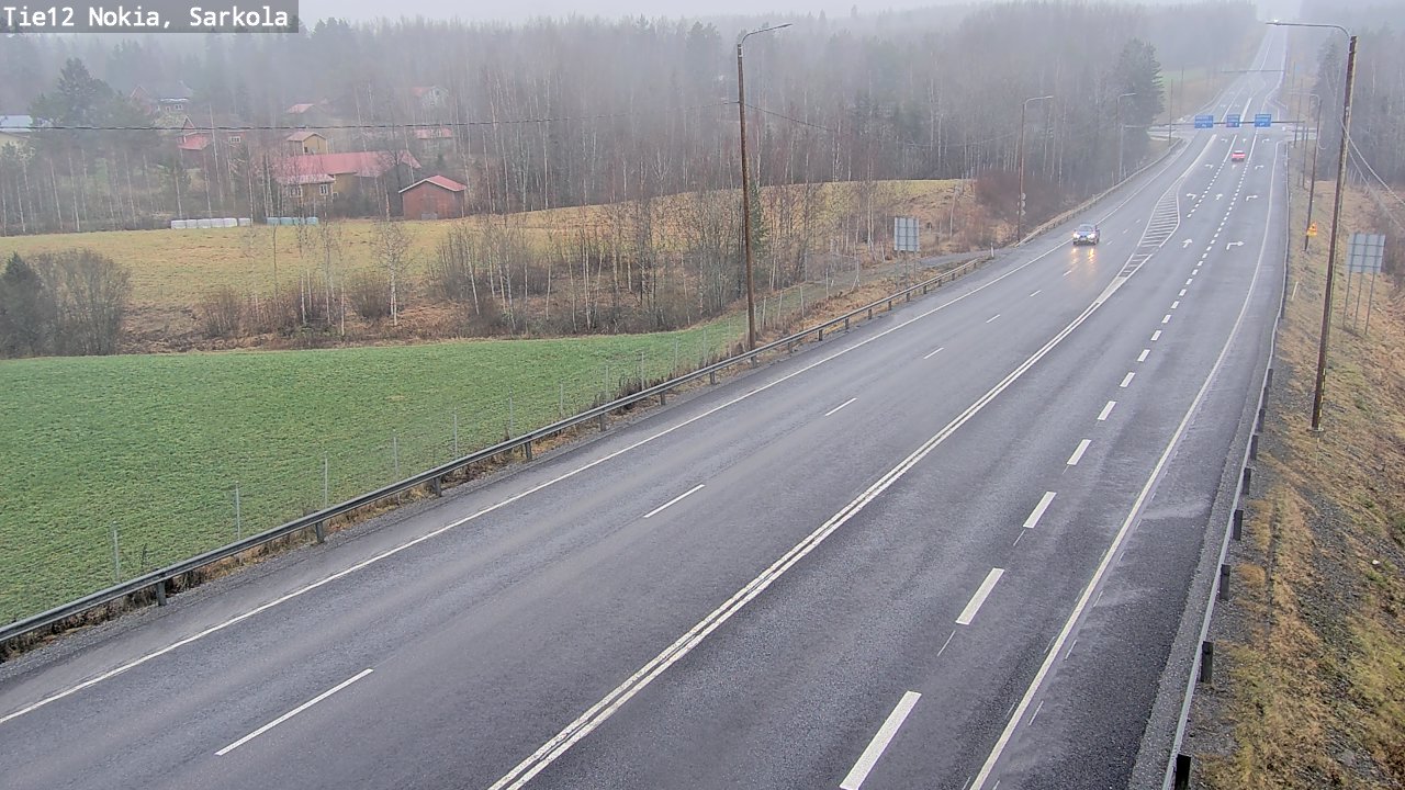 Weather Camera Image Road 12 Nokia, Sarkola, Nokia, Pirkanmaa