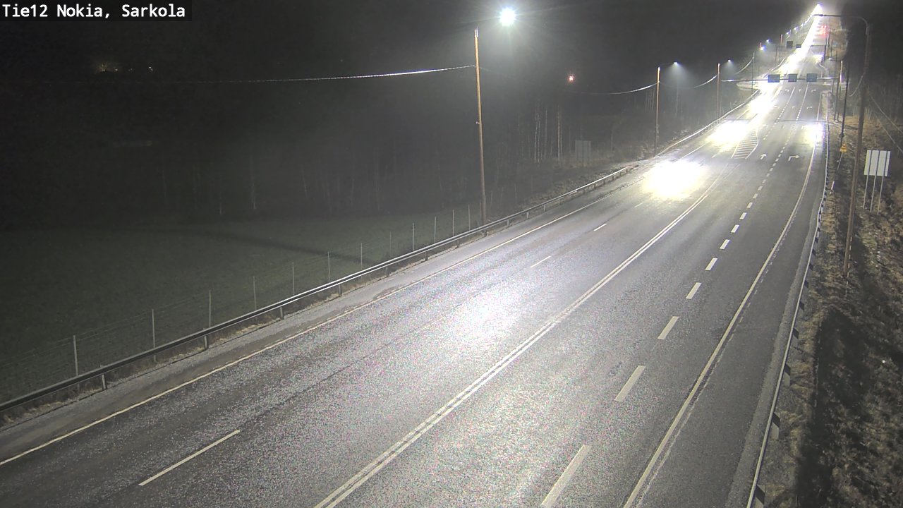 Weather Camera Image Road 12 Nokia, Sarkola, Nokia, Pirkanmaa