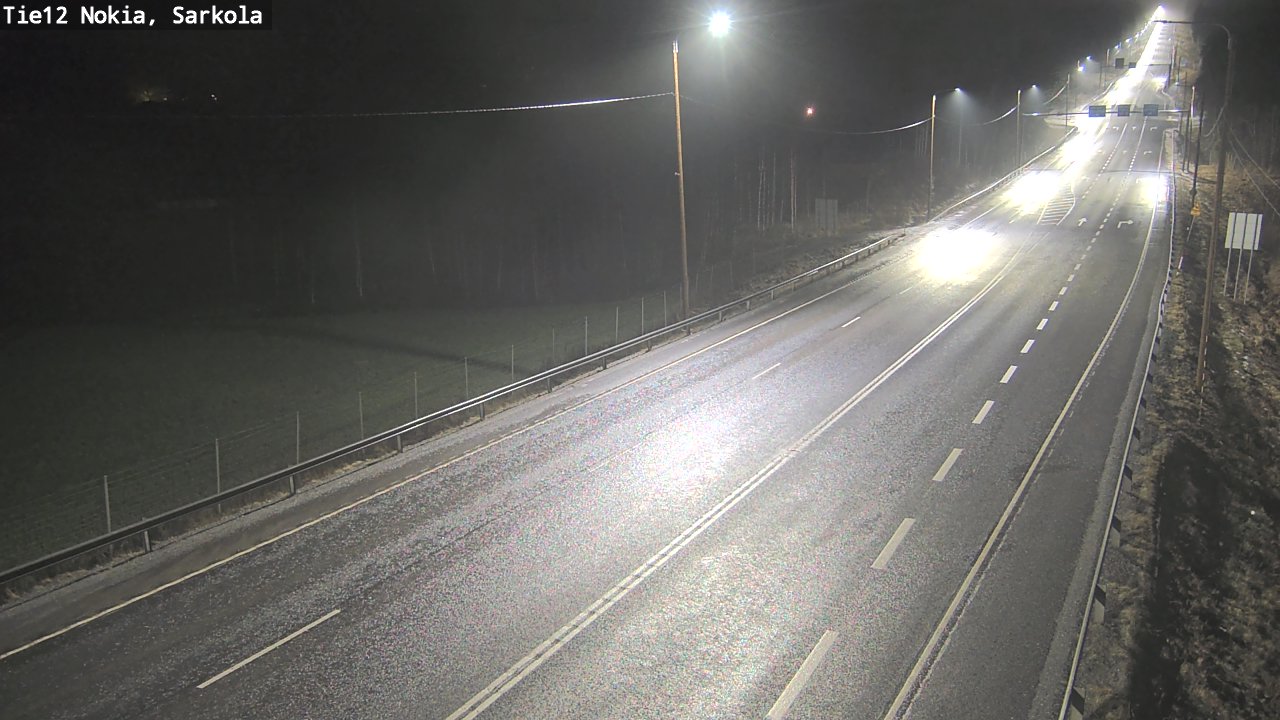 Weather Camera Image Road 12 Nokia, Sarkola, Nokia, Pirkanmaa