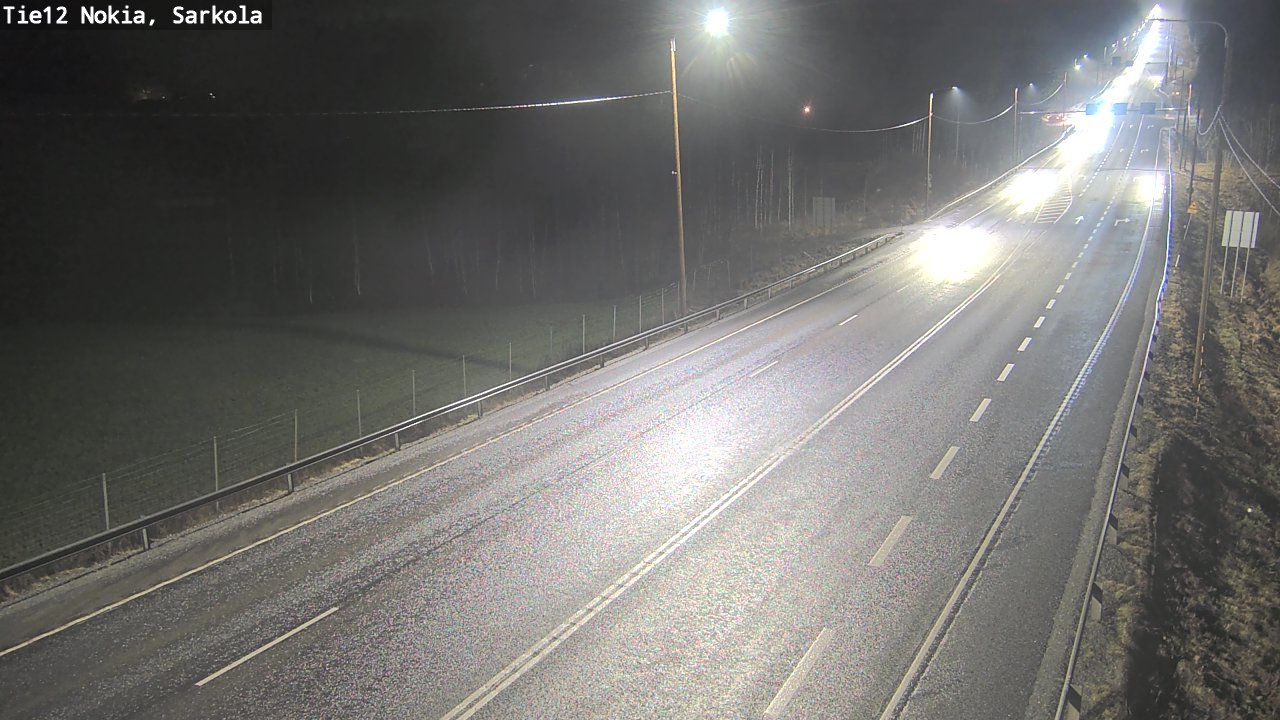 Weather Camera Image Road 12 Nokia, Sarkola, Nokia, Pirkanmaa