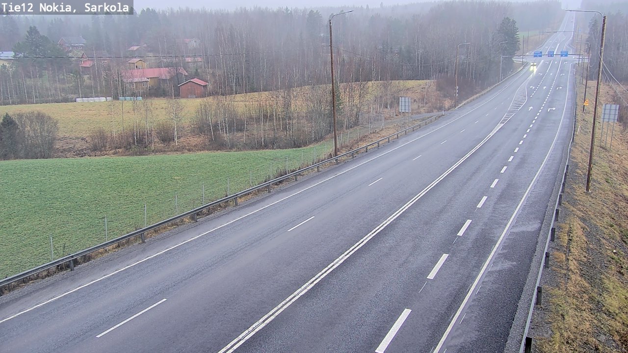 Weather Camera Image Road 12 Nokia, Sarkola, Nokia, Pirkanmaa