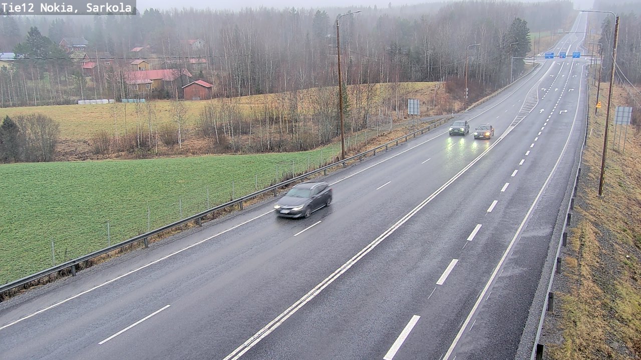 Weather Camera Image Road 12 Nokia, Sarkola, Nokia, Pirkanmaa