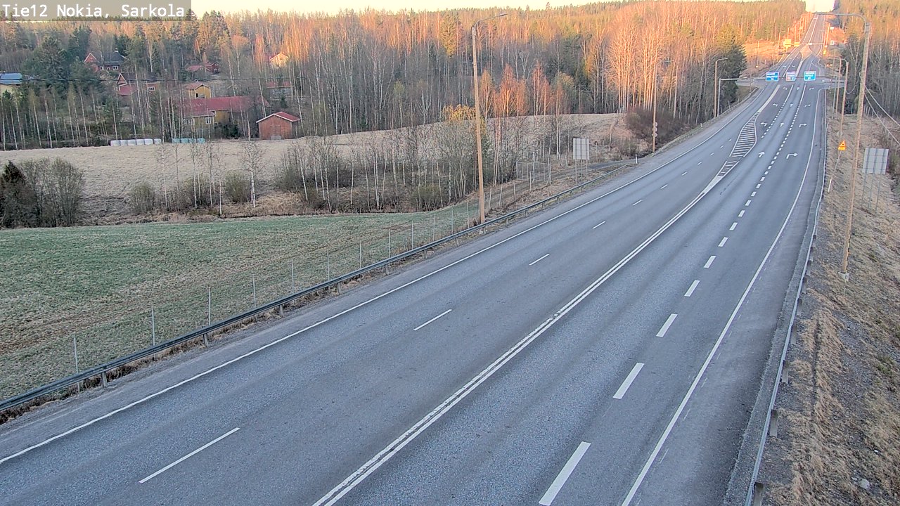 Weather Camera Image Road 12 Nokia, Sarkola, Nokia, Pirkanmaa