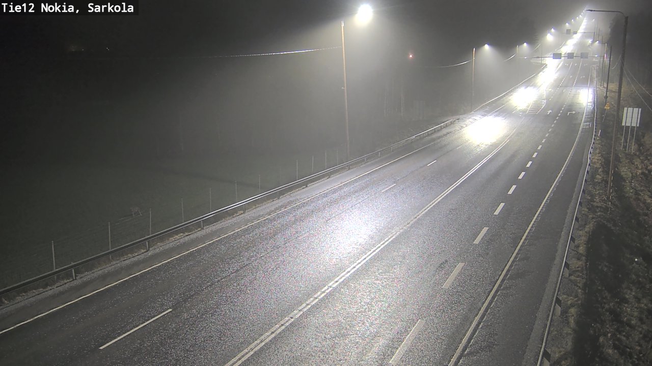 Weather Camera Image Road 12 Nokia, Sarkola, Nokia, Pirkanmaa