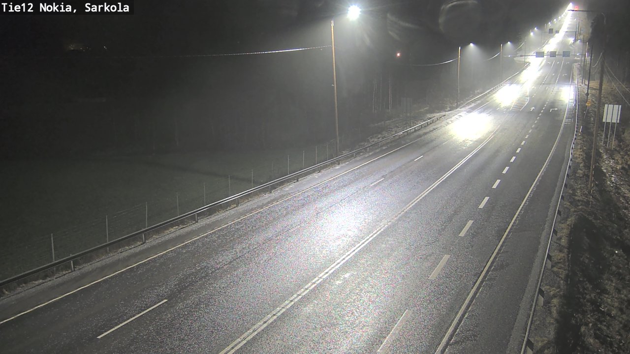 Weather Camera Image Road 12 Nokia, Sarkola, Nokia, Pirkanmaa