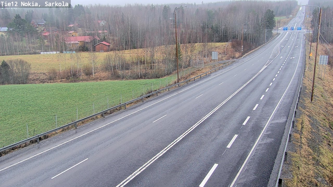 Weather Camera Image Road 12 Nokia, Sarkola, Nokia, Pirkanmaa