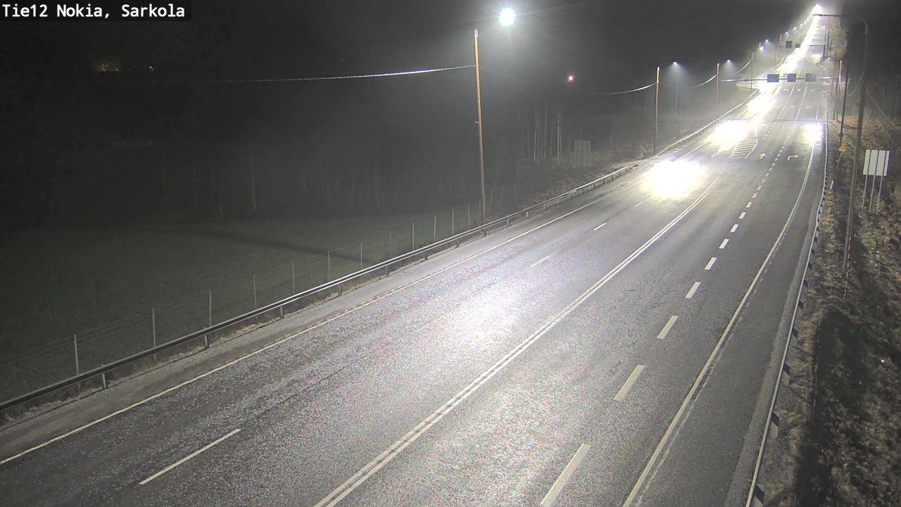 Weather Camera Image Road 12 Nokia, Sarkola, Nokia, Pirkanmaa