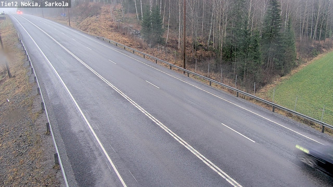 Weather Camera Image Road 12 Nokia, Sarkola, Nokia, Pirkanmaa