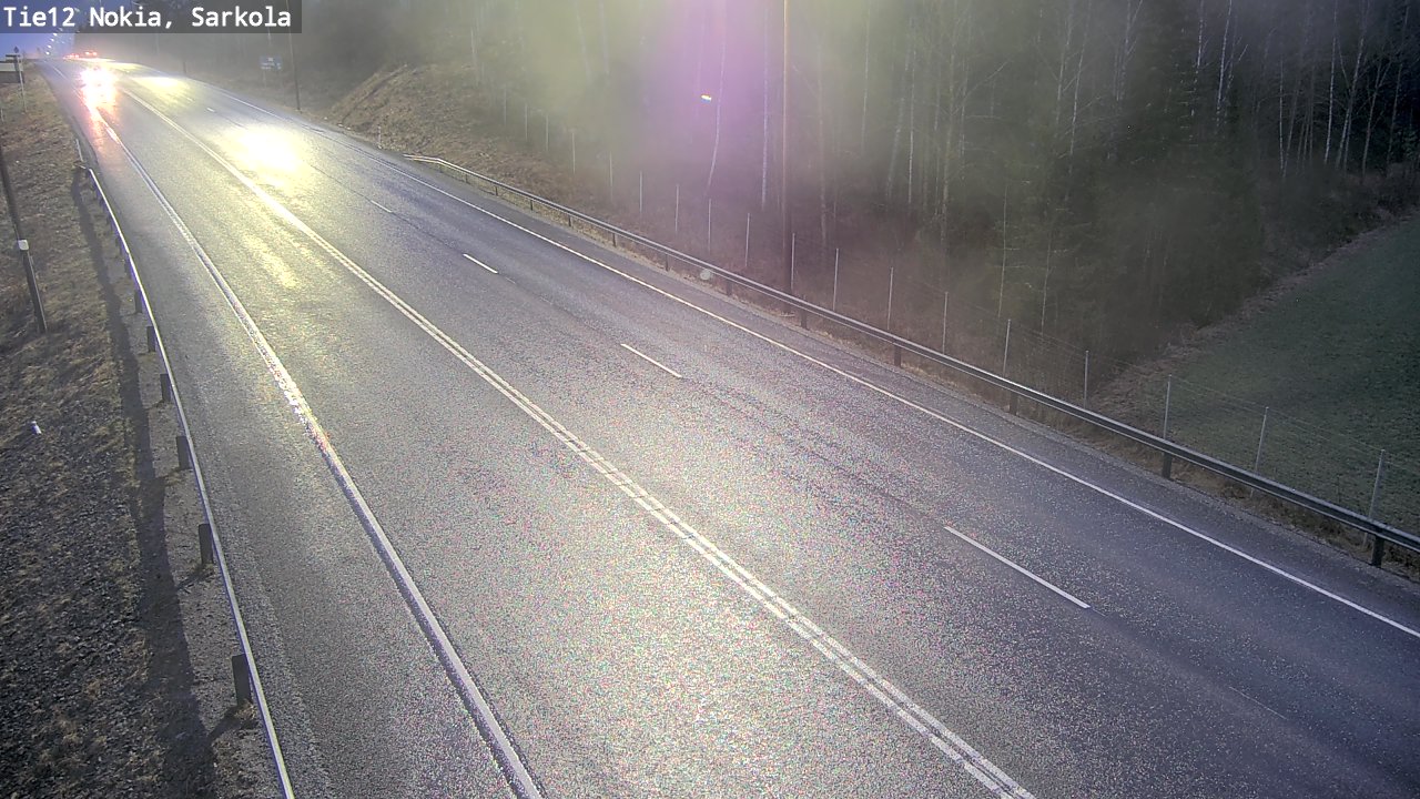 Weather Camera Image Road 12 Nokia, Sarkola, Nokia, Pirkanmaa