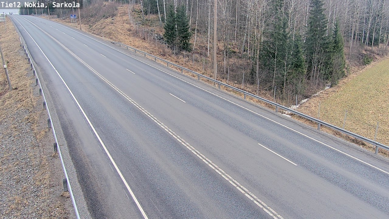 Weather Camera Image Road 12 Nokia, Sarkola, Nokia, Pirkanmaa